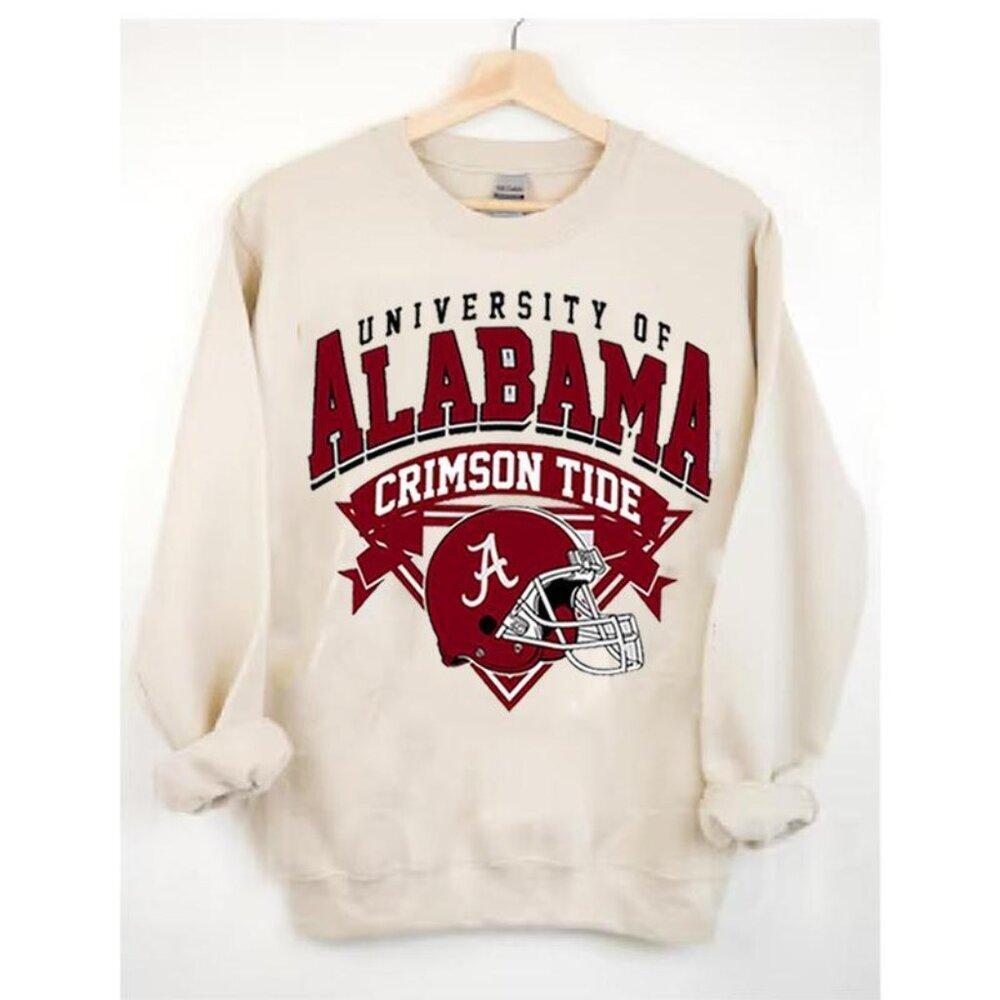 A Crimson Tide Football Ncaa University Sweatshirt Retro Teresafar